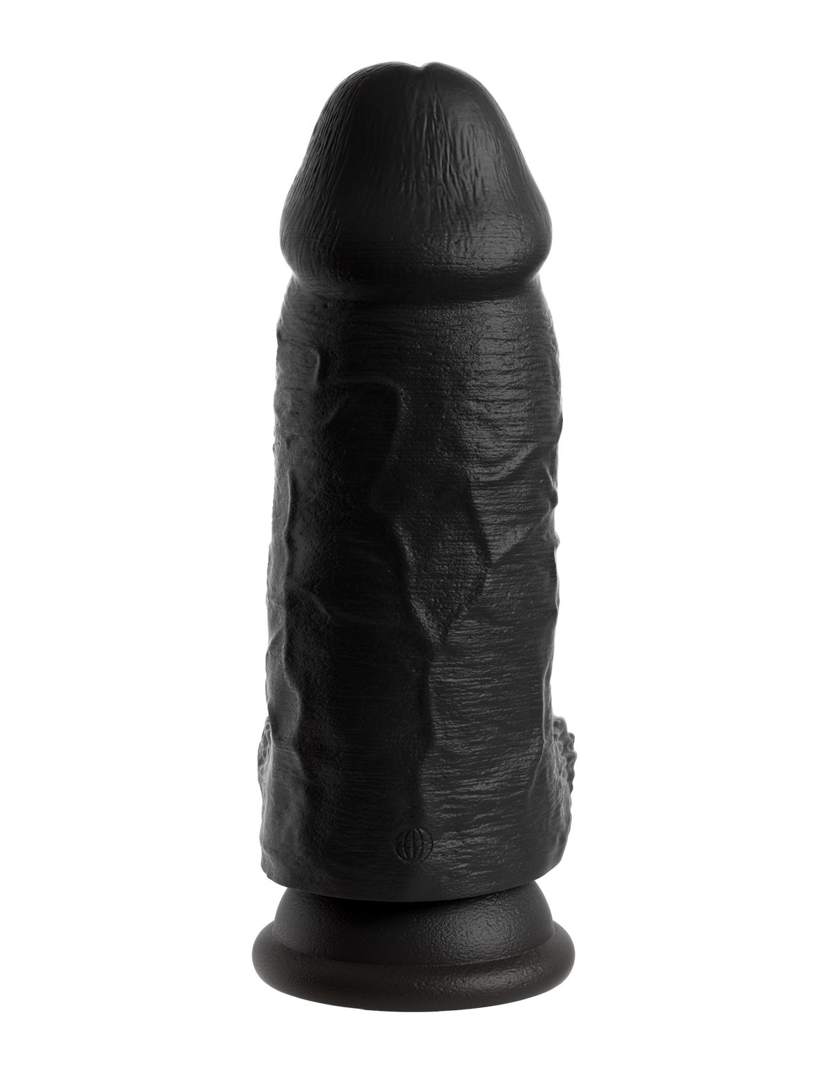 King Cock - Chubby Dildo Met Balzak Zwart - 23 cm foto 2