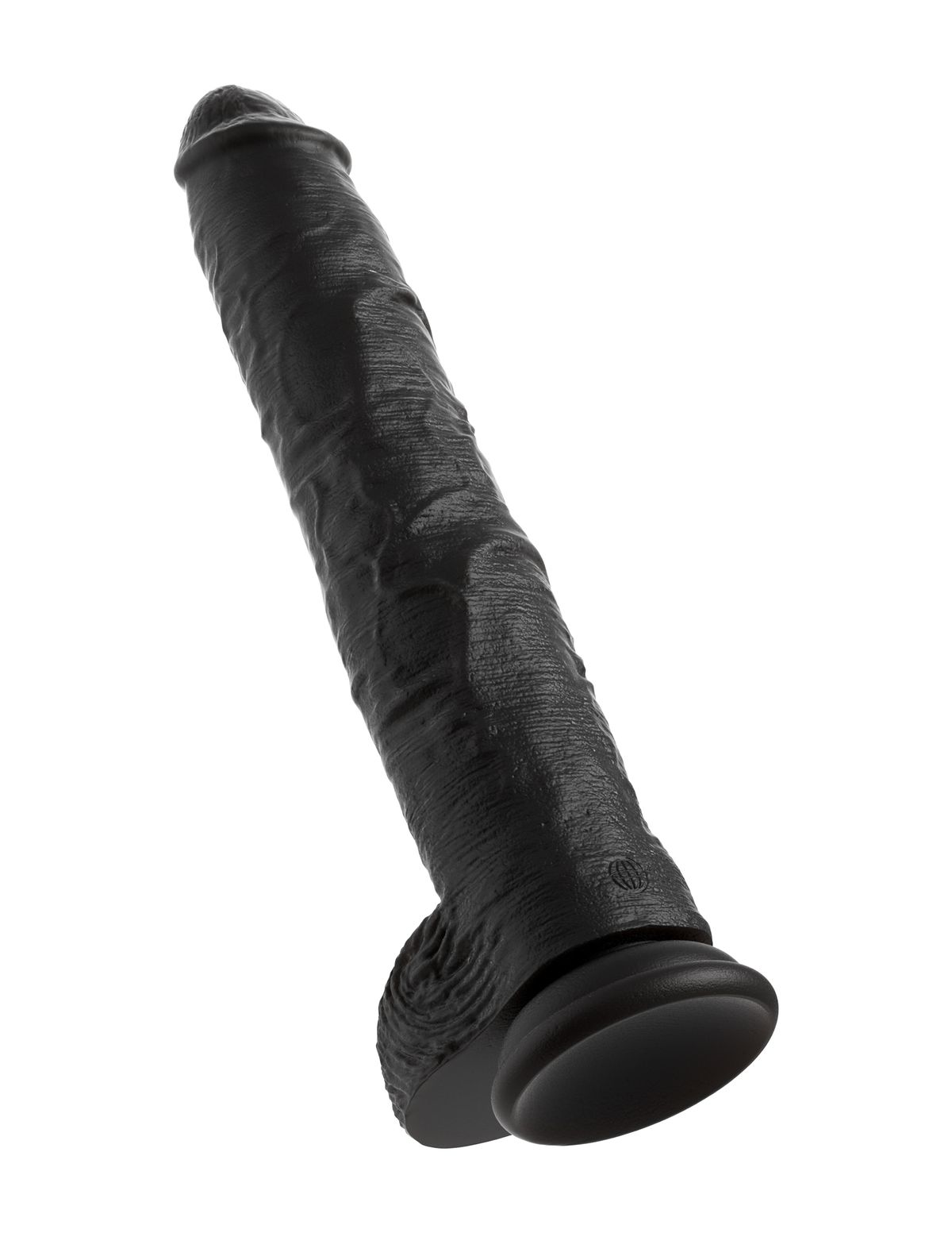 King Cock - Dildo Met Balzak Zwart - 38 cm foto 2