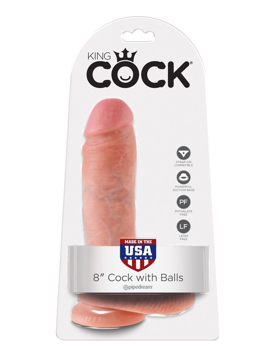 King Cock Realistische Dildo Met Balzak - 20 cm foto 4