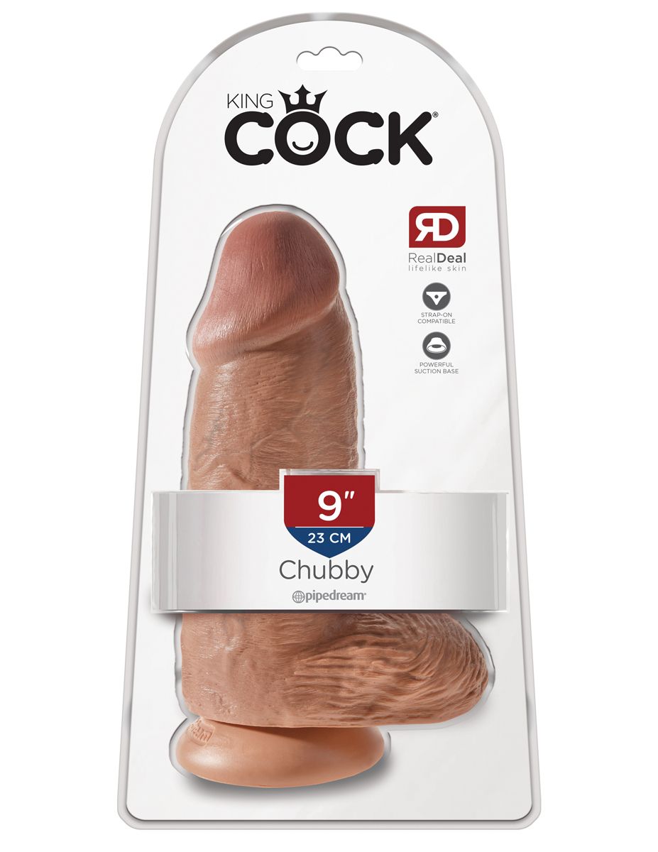 King Cock Chubby Realistische Dildo Met Balzak - 18 cm foto