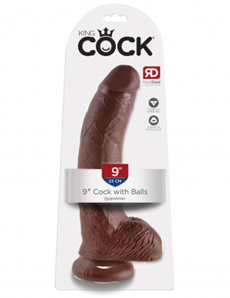 King Cock Realistische Dildo Met Balzak - 25 cm foto 4
