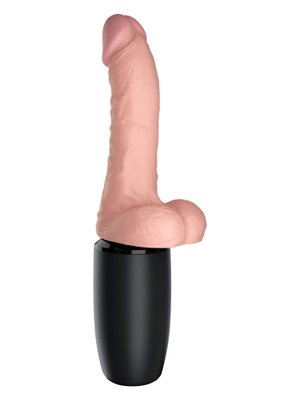 King Cock Plus Stotende En Verwarmende Vibrator