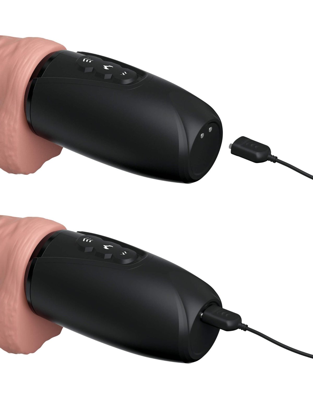 King Cock Plus Stotende En Verwarmende Vibrator
