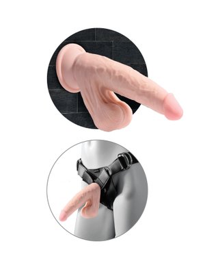 King Cock Plus Realistische Dildo Met Bewegende Balzak - 24 cm