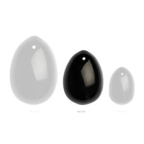 Yoni Egg - Size M - Black Obsidian Yoni Egg - Size M - Black Obsidian