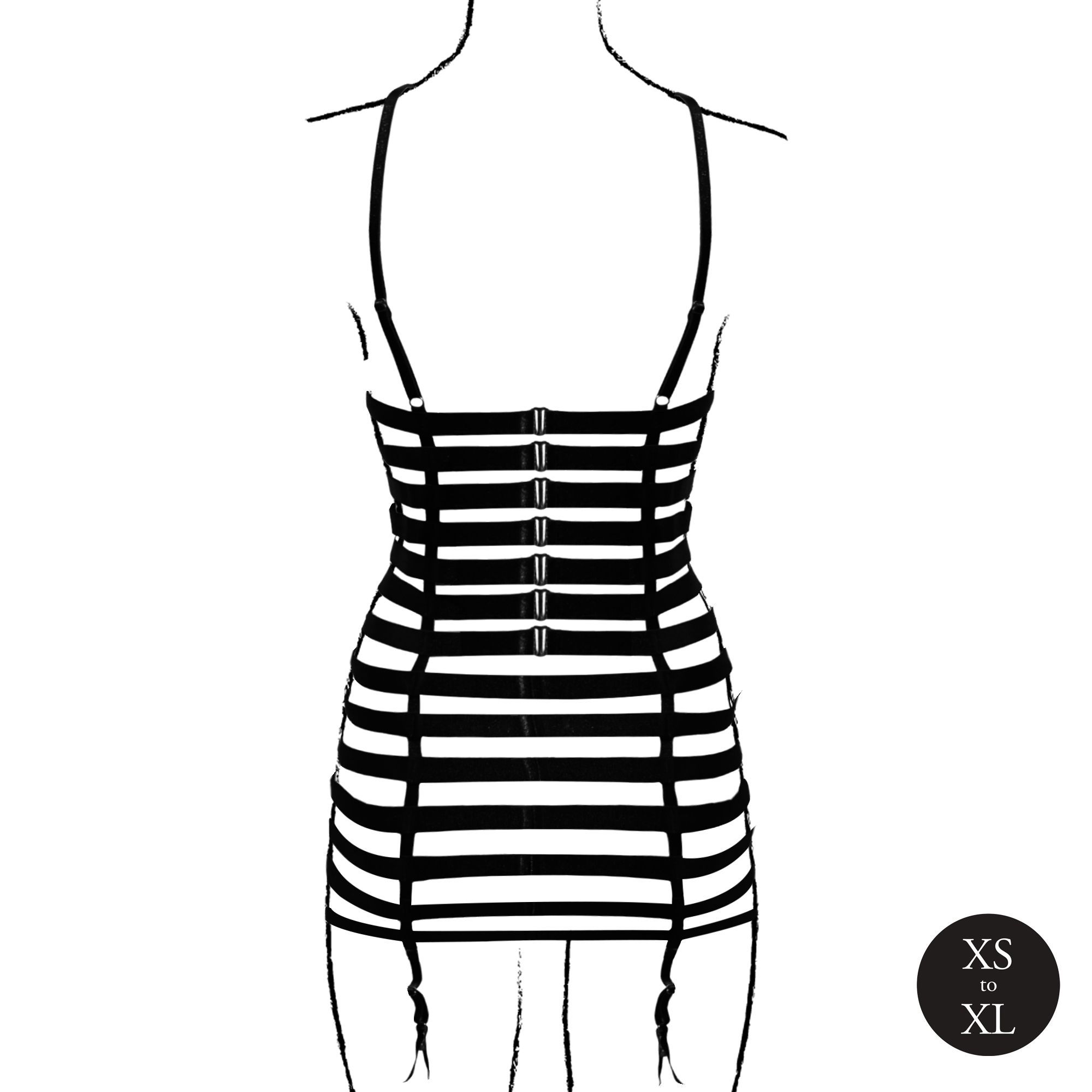 Le Désir - Lola Strappy Set Jurkje - Zwart foto 6