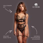 Le Désir - Lola Strappy BH Set - Zwart