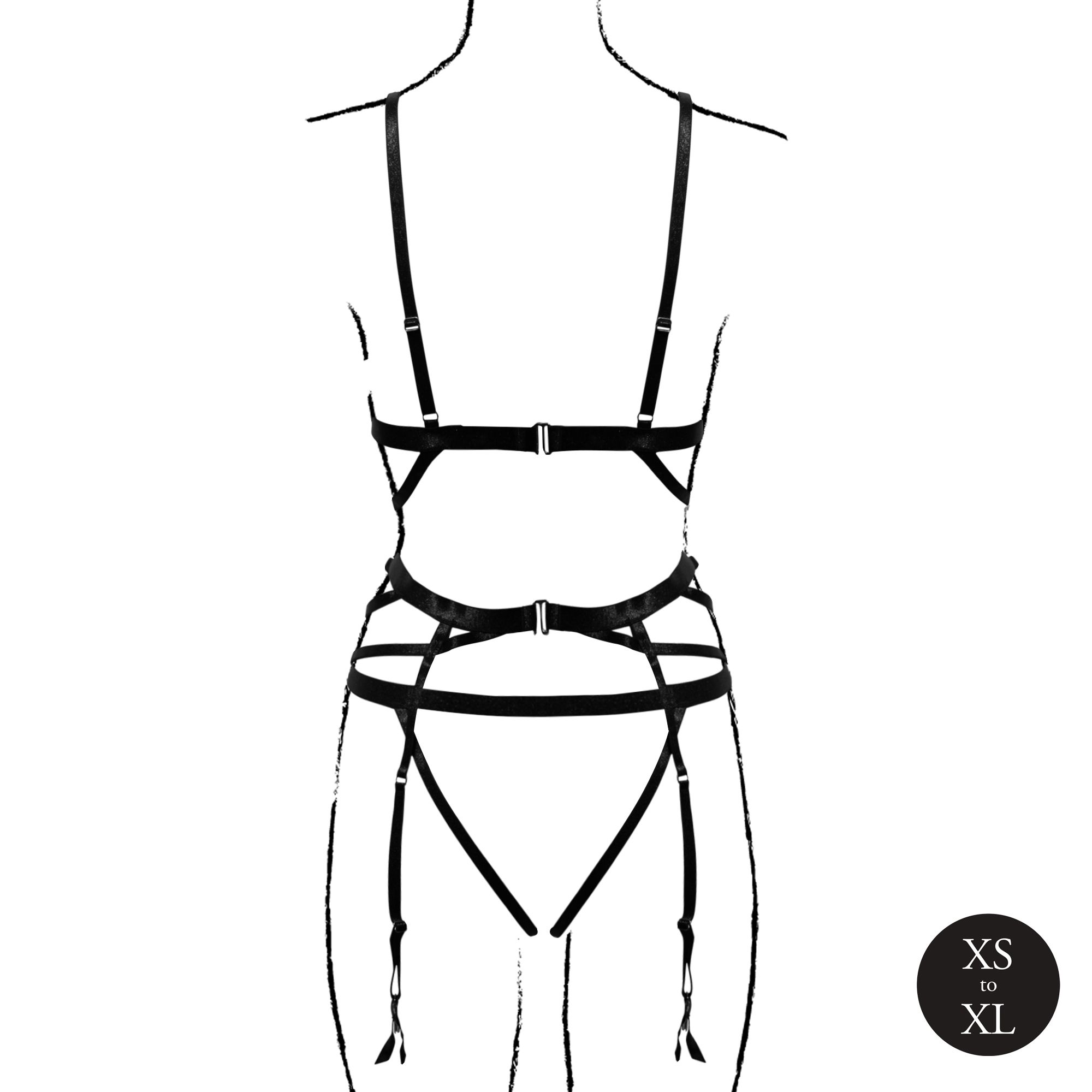 Le Désir - Lola Strappy BH Set - Zwart foto 6