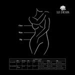 Le Désir - Roxy Sexy Luipaard Mesh Body Met Open Kruisje