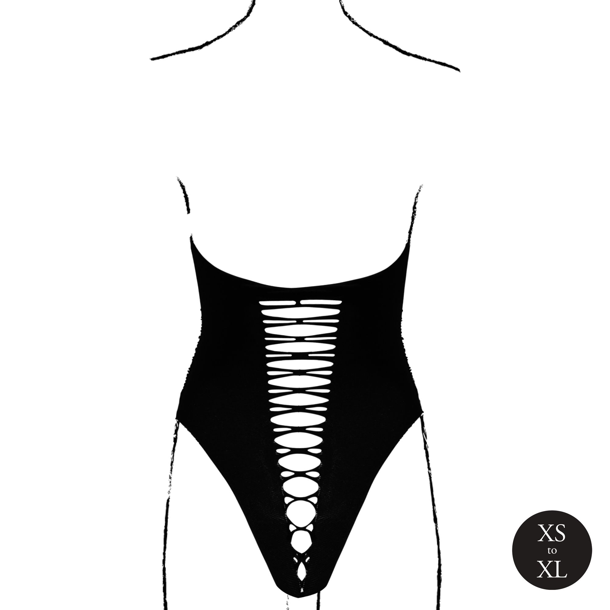 Le Désir - Jordan Open Body - Zwart foto 6