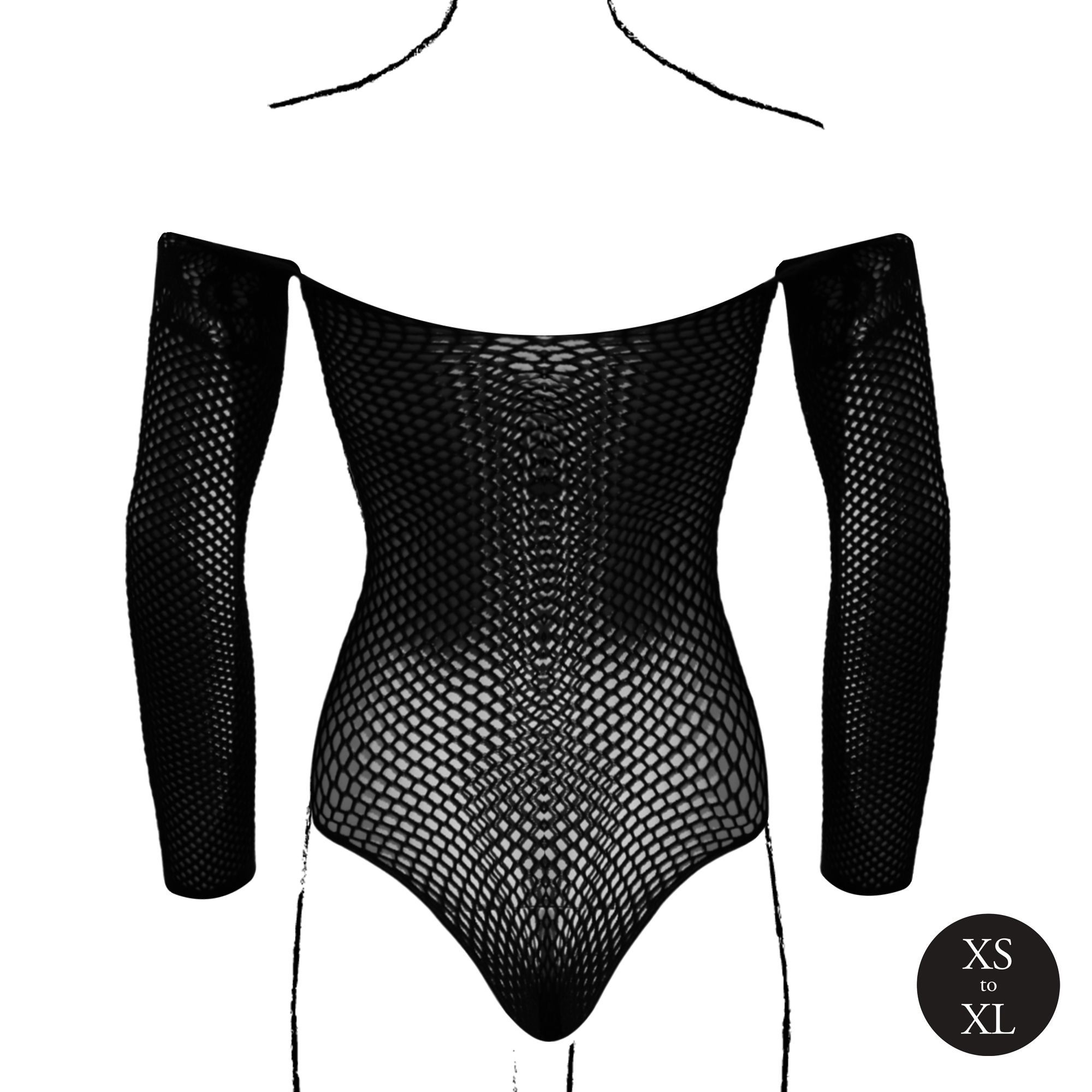 Le Désir - Matilda Kanten Body - Zwart foto 6