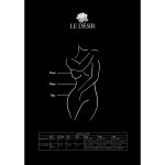 Le Desir – Zijden Jurk met Kruisbanden en Split, Open Rug, Queen Size - Zwa