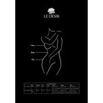 Le Désir - Bodystocking met Kruisbanden en Jarretels Queen Size - Zwart