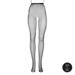 Le Desir - Panty met Fijn Visnetpatroon - Zwart