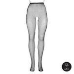 Le Desir - Panty met Fijn Visnetpatroon - Zwart