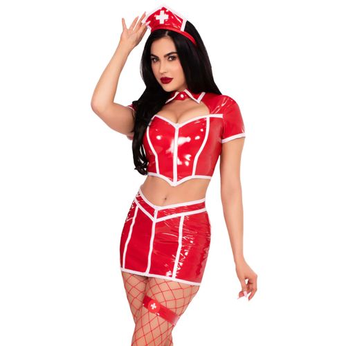 Leg Avenue - Costume Red Alert Nurse - Rouge