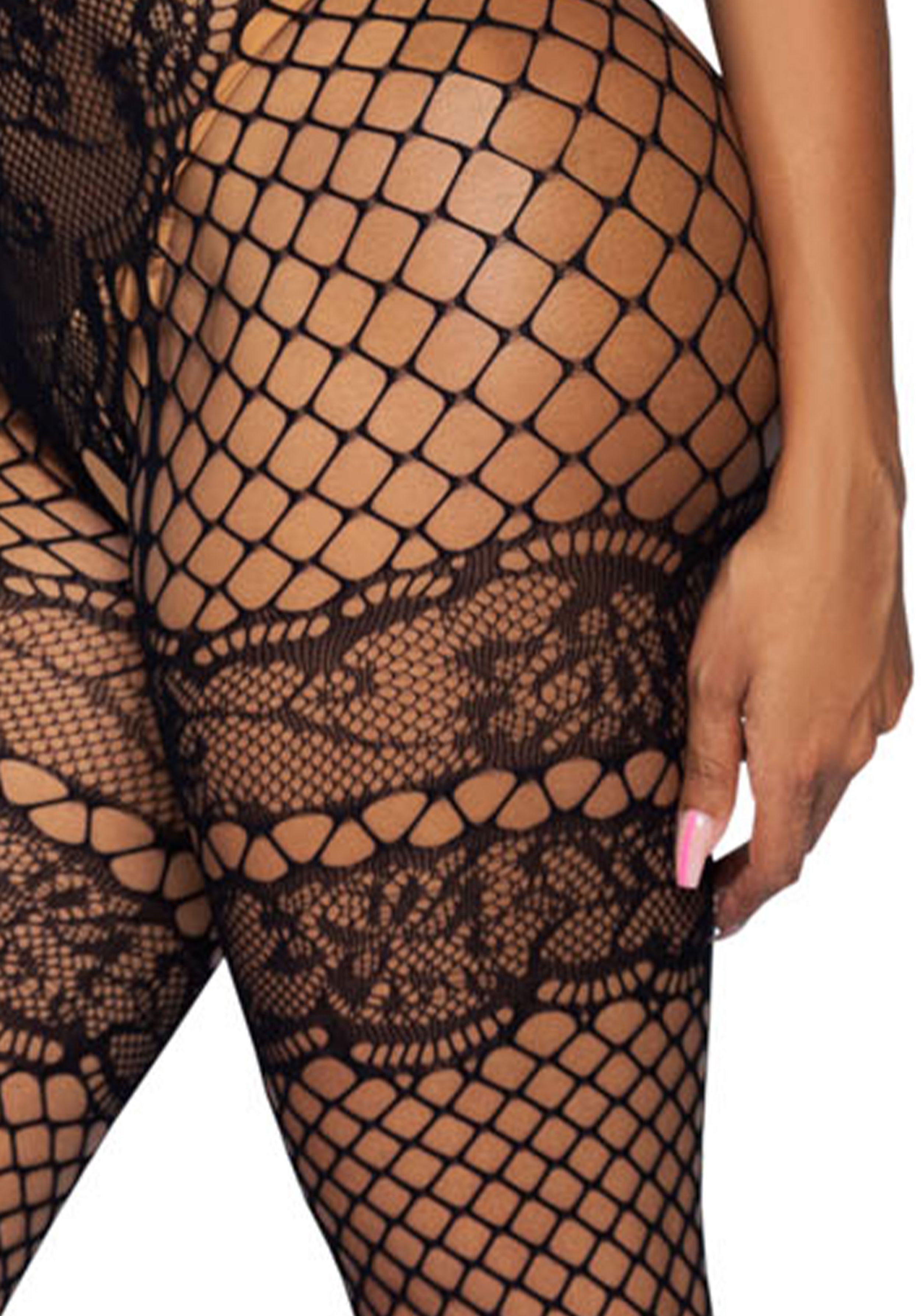 All About You Catsuit w/ Open Kruis - Zwart - Afbeelding 9