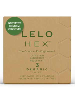 LELO - HEX Organic Condooms - 3 Stuks
