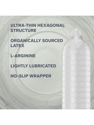 LELO - HEX Organic Condooms - 3 Stuks