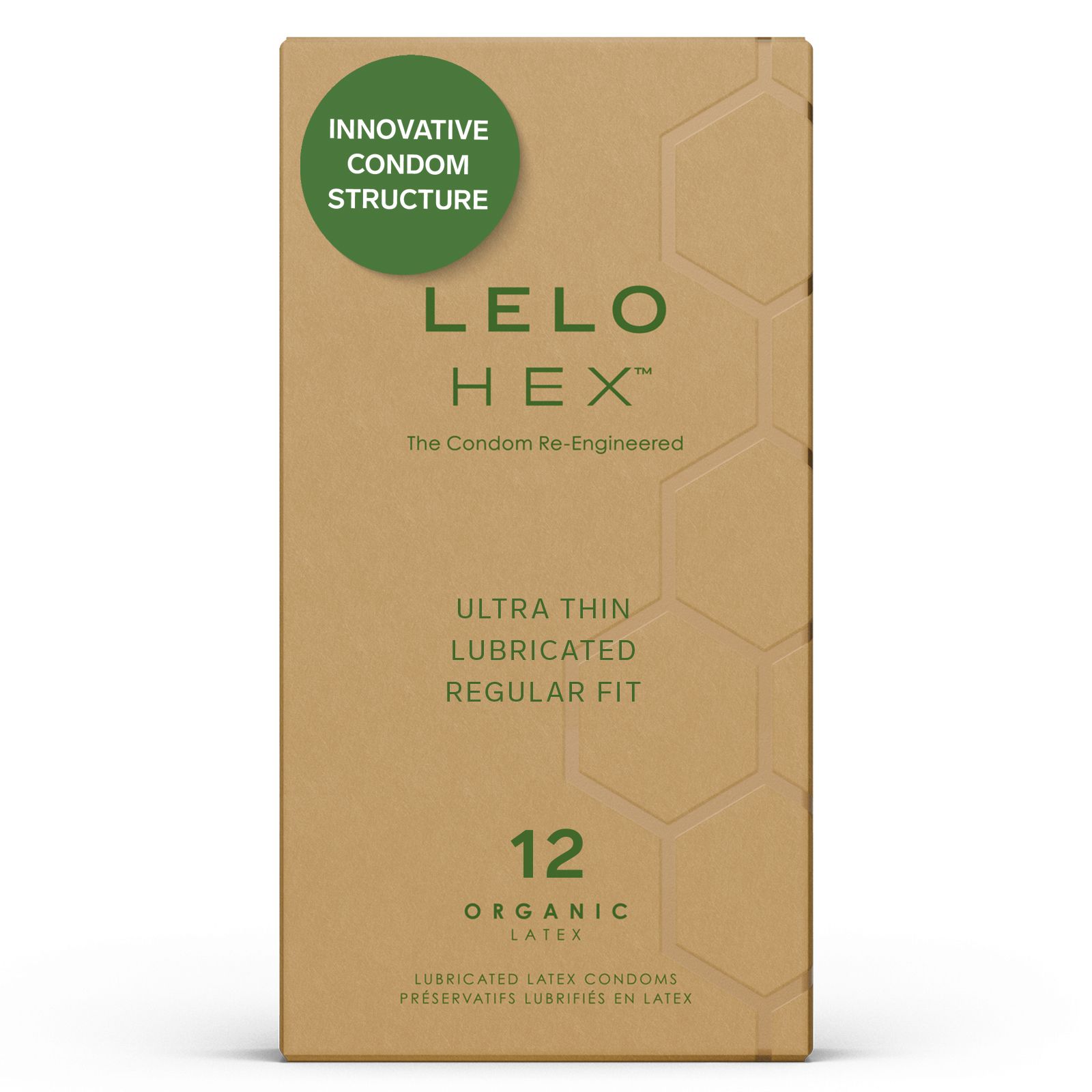 LELO - HEX Organic Condooms - 12 Stuks