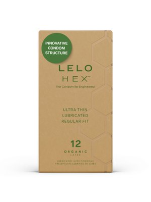 LELO - HEX Organic Condooms - 12 Stuks