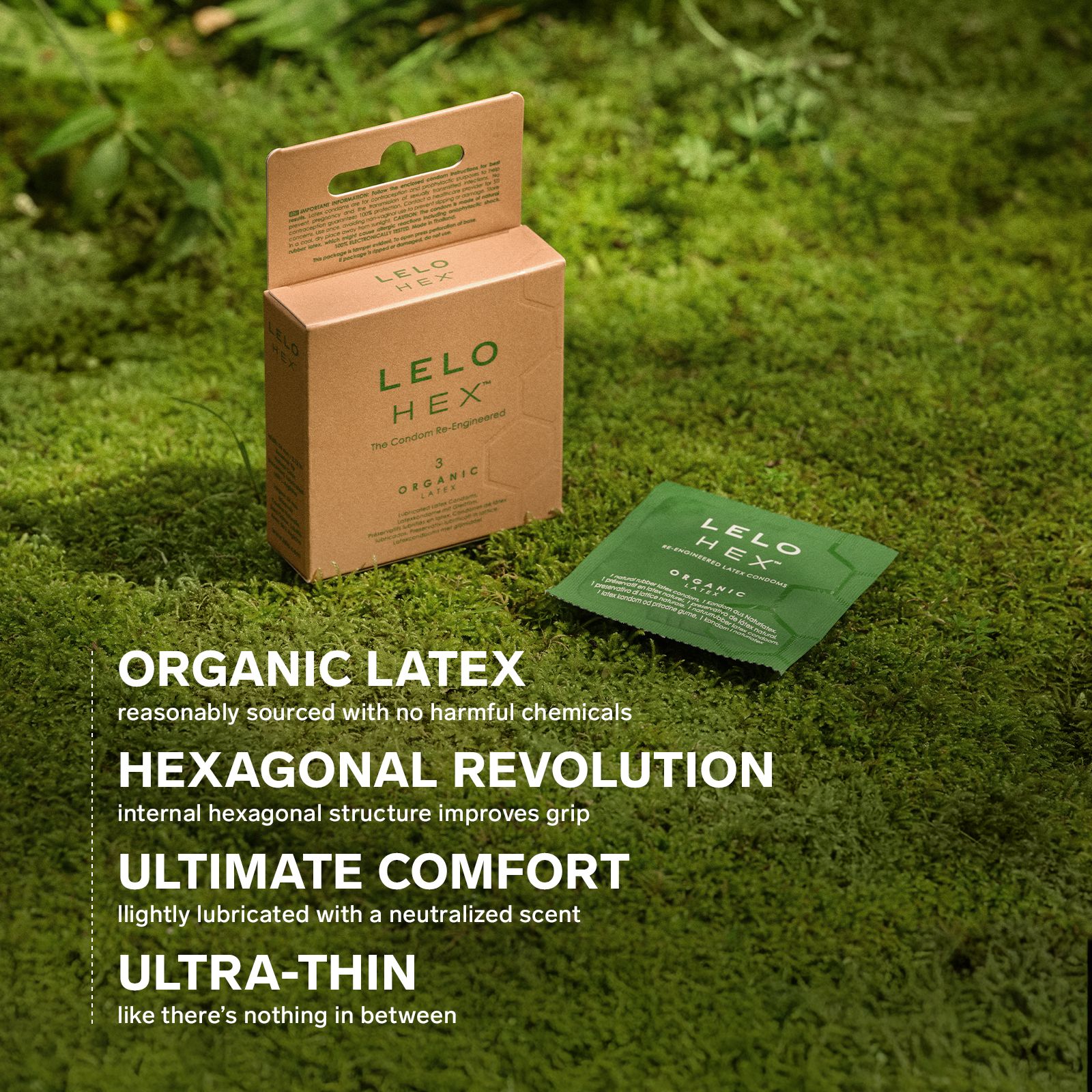 LELO - HEX Organic Condooms - 12 Stuks foto 3
