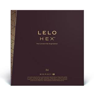 LELO HEX Respect XL - 36 Condoms LELO HEX Respect XL - 36 Condoms