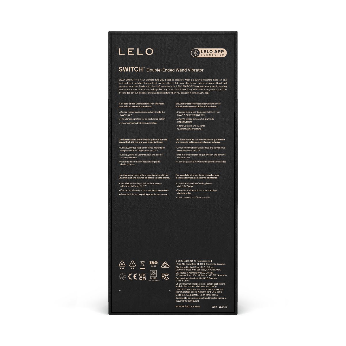 LELO - SWITCH Dubbele Wand Vibrator - Aqua - Afbeelding 13