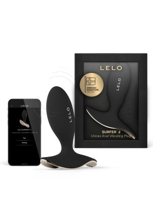 LELO - SURFER 2 Vibrerende Anaal Plug - Zwart
