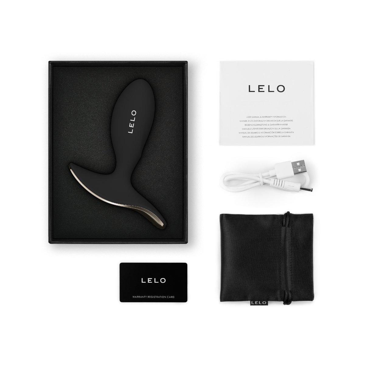 LELO - SURFER 2 Vibrerende Anaal Plug - Zwart
