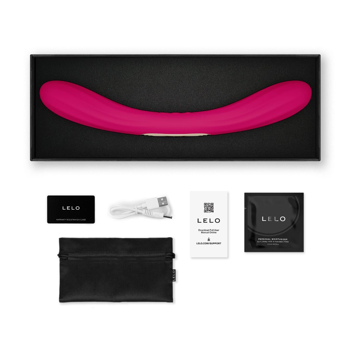 LELO - Boomerang Dubbele Vibrator - Cerise - Afbeelding 9
