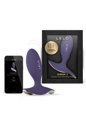 LELO - SURFER 2 Vibrerende Anaal Plug - Cyber Purple