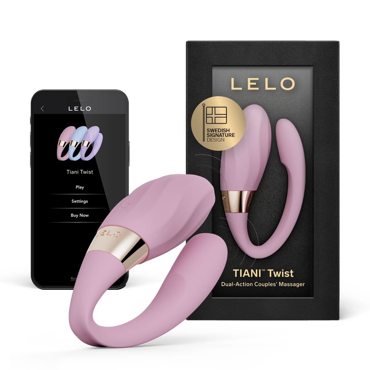 LELO - TIANI Twist Koppelsvibrator - Soft Pink