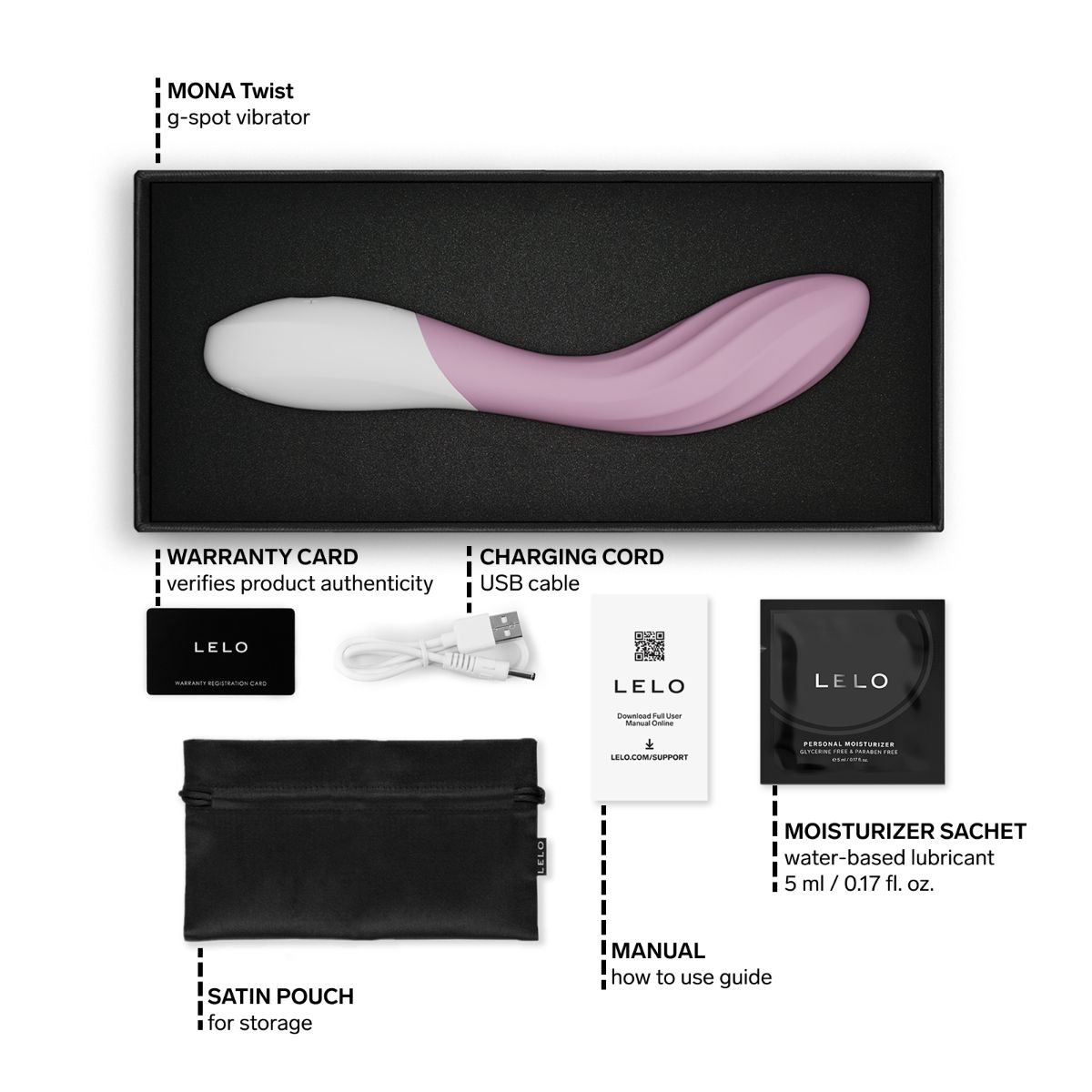 LELO - MONA Twist G-Spot Vibrator - Soft Pink foto 7