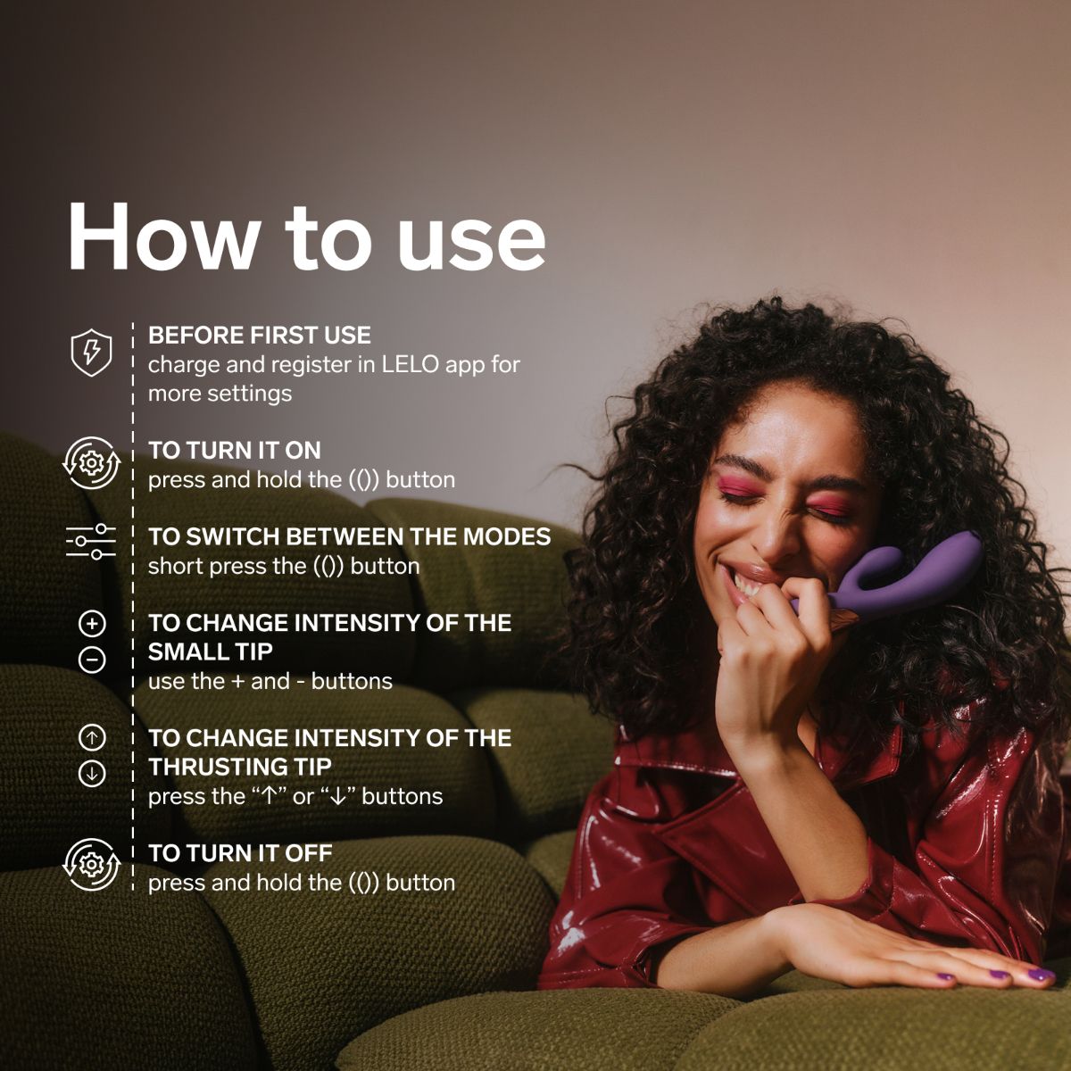 LELO - INA Thrust Dual-Action Massager - Black foto 2