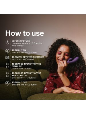 LELO - INA Thrust Dual-Action Massager - Black