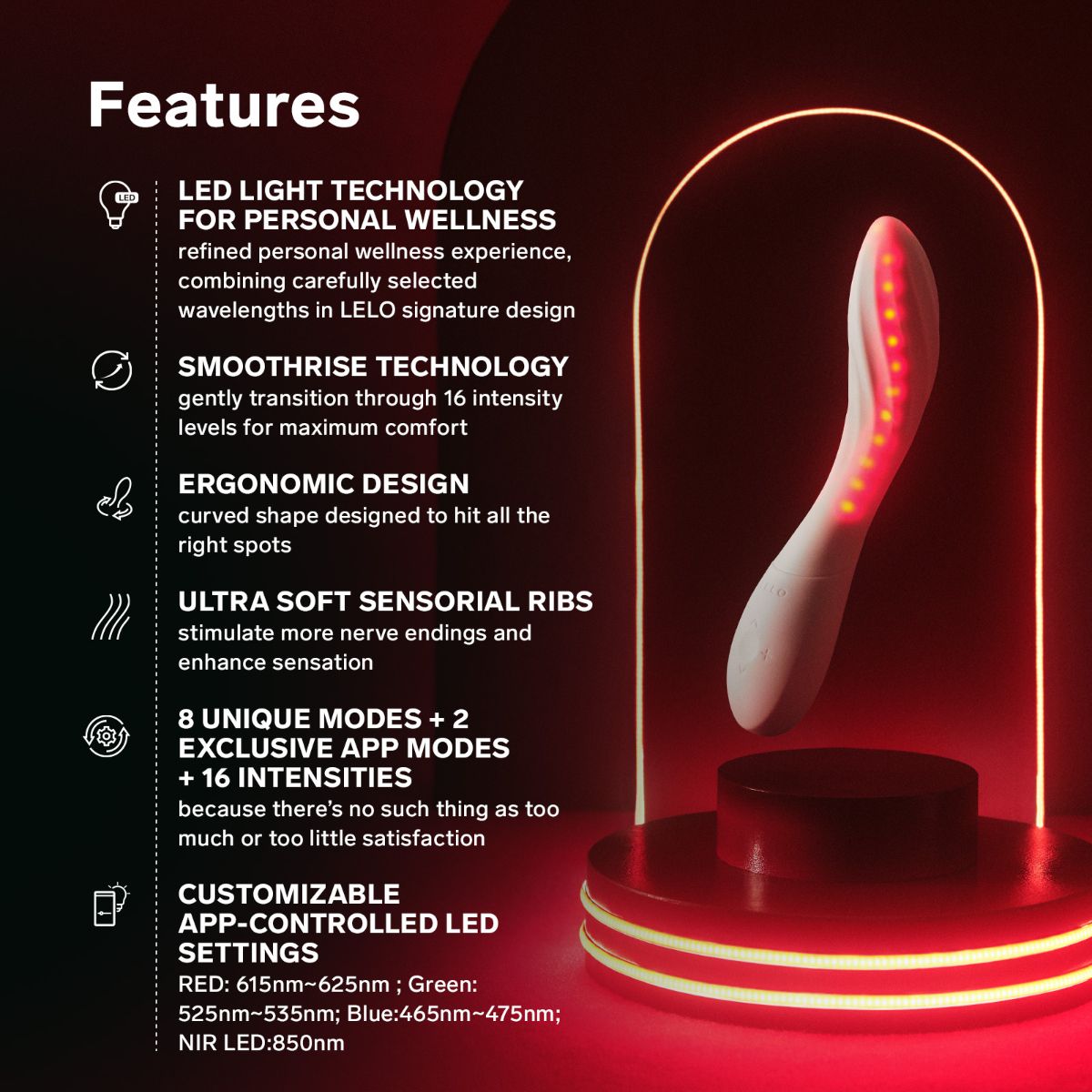 LELO - MONA Spectra G-Spot Vibrator - App Control foto 9
