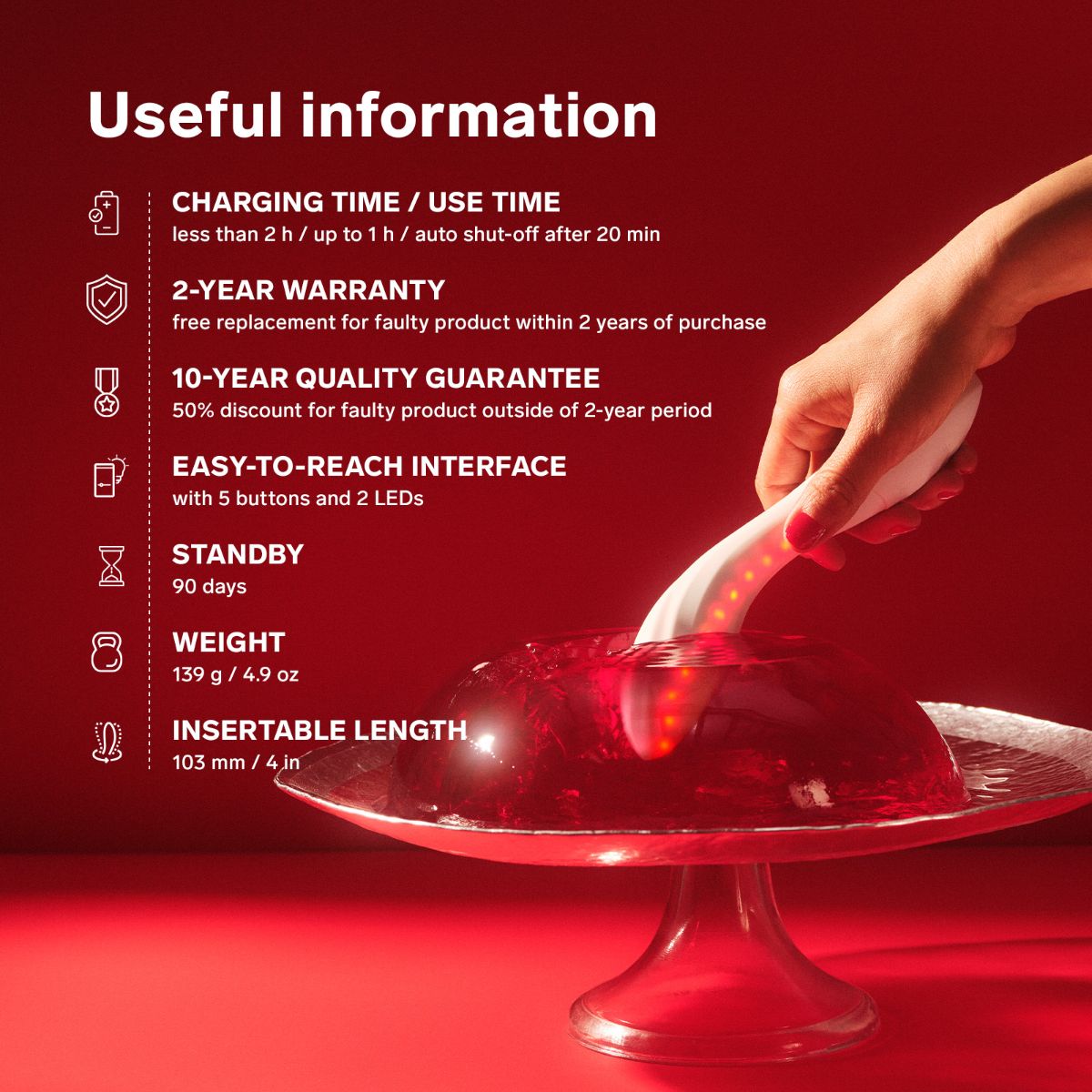LELO - MONA Spectra G-Spot Vibrator - App Control foto 11