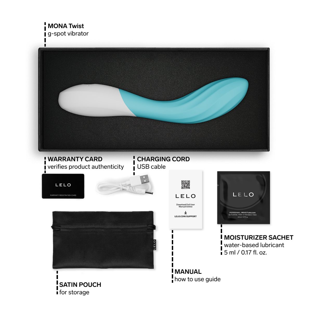LELO - MONA Twist G-Spot Vibrator - Aqua foto 11