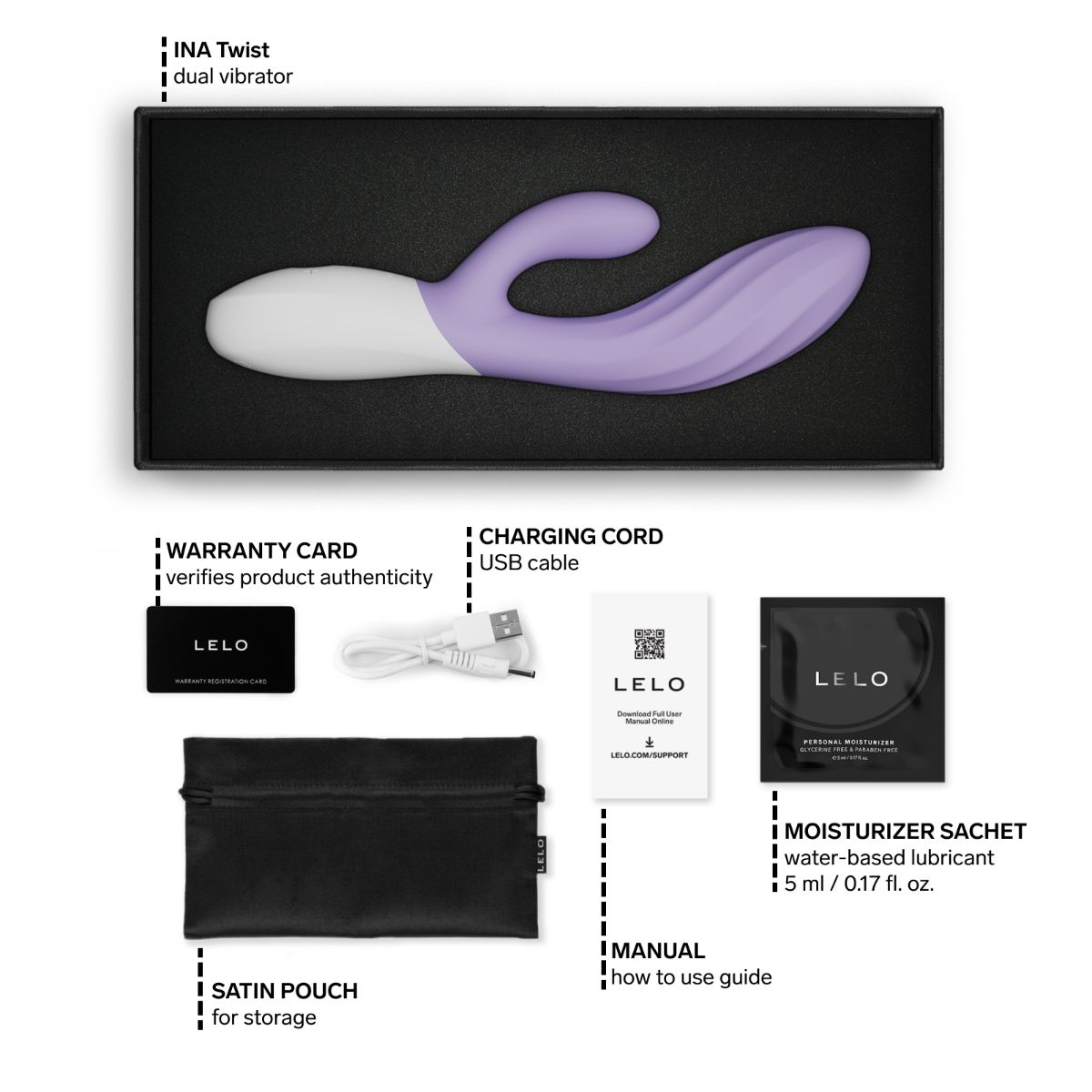 LELO - INA Twist Dual-Action Massager - Lavender foto 9