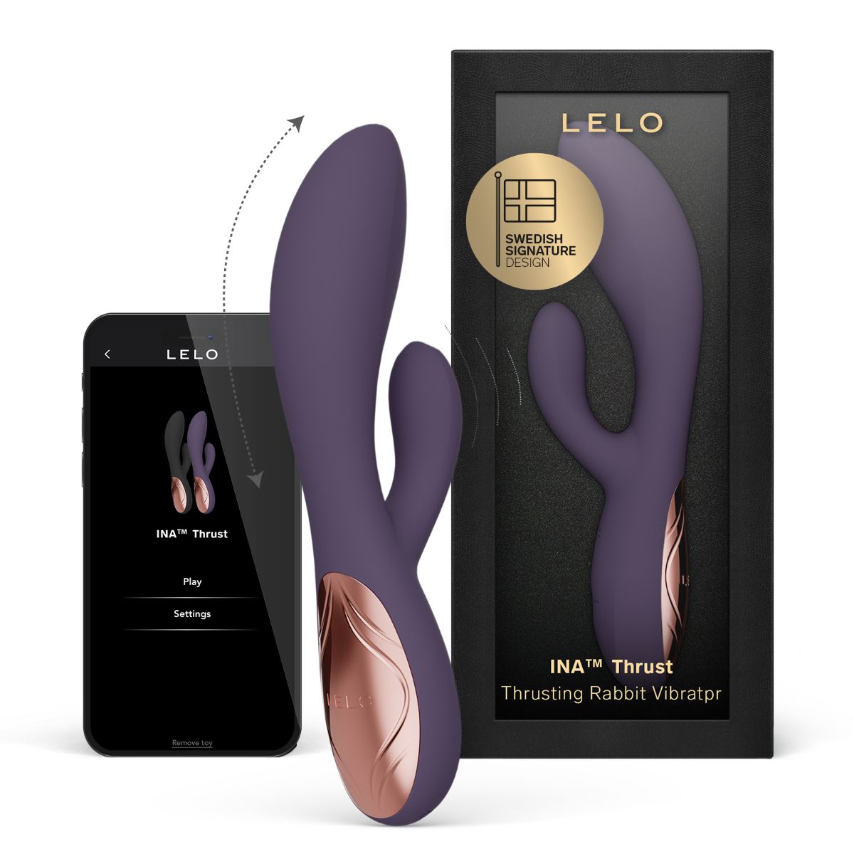 LELO - INA Thrust Dual-Action Massager - Purple Twilight