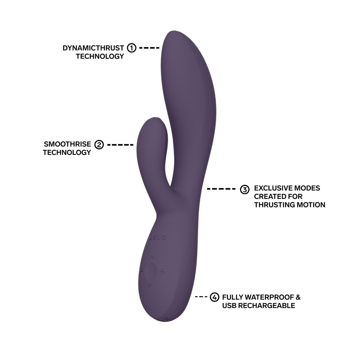 LELO - INA Thrust Dual-Action Massager - Purple Twilight foto 9