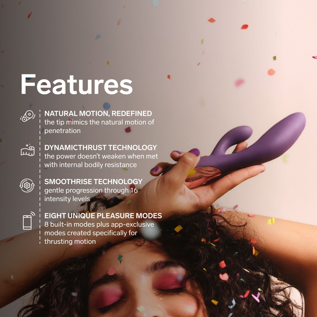 LELO - INA Thrust Dual-Action Massager - Purple Twilight foto 3