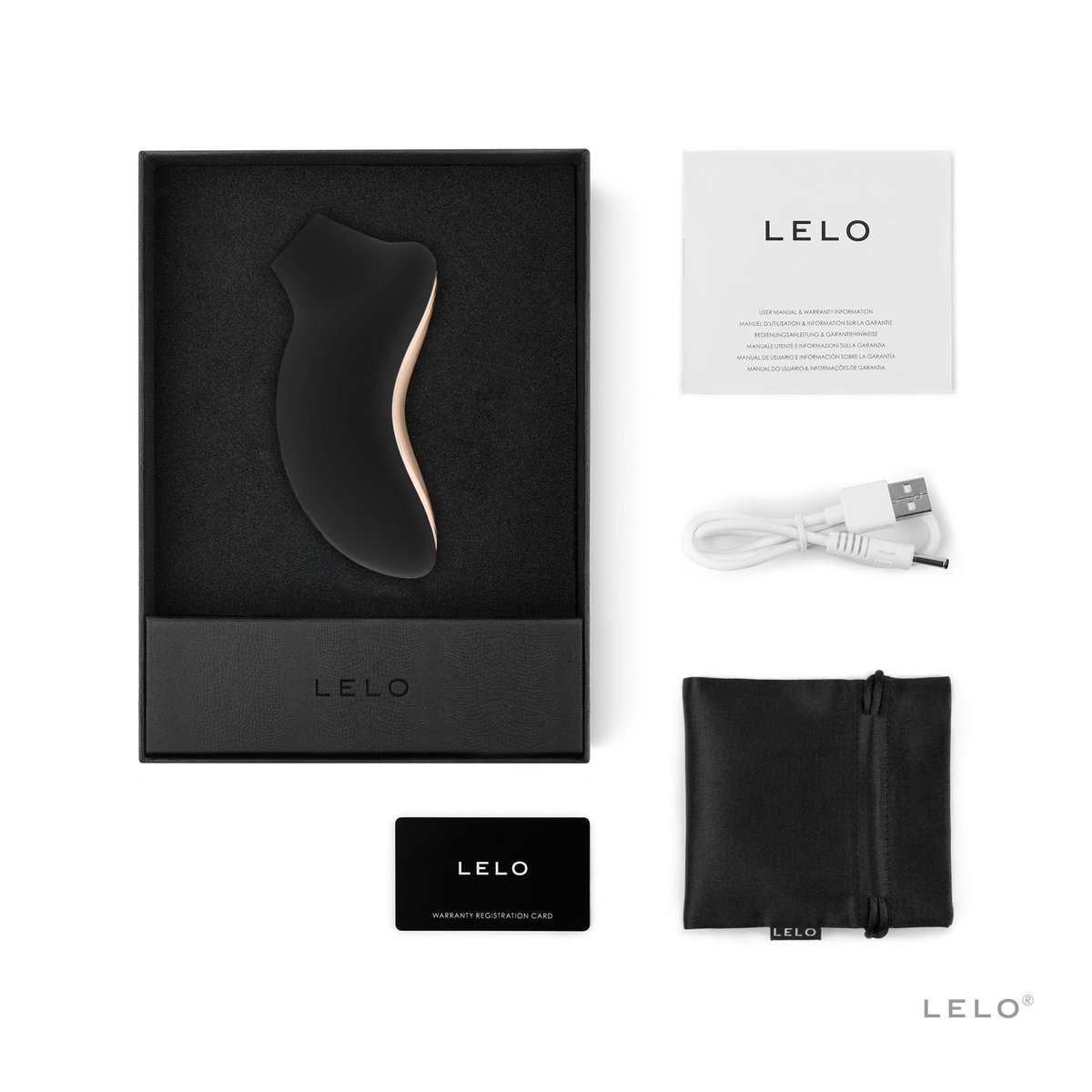 LELO - Sona 2 Luchtdrukvibrator - Zwart