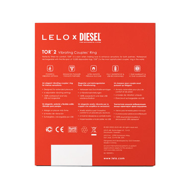 LELO x Diesel - TOR 2 Vibrierender Penisring - Rot