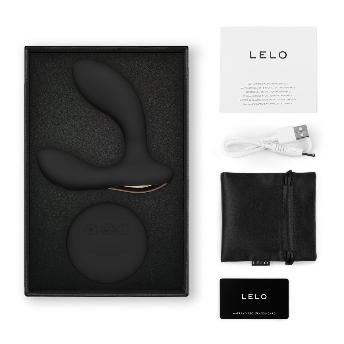LELO - Hugo 2 Prostaat Vibrator met Afstandsbediening - Zwart