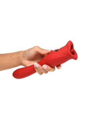 Lickgasm Dubbelzijdige Kus Vibrator - Rood