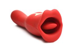 Lickgasm Pocałunek + Wibrator Dwustronny Pocałunek - Czerwony