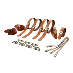 LOCKINK - 8-Bondage-Straps Restraint Set - brown