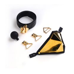 LOCKINK - Golden Punker Muzzle Gag Set 